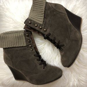 Charlotte Russe ‘ Evelyn’ Wedge Booties (Sz 8)